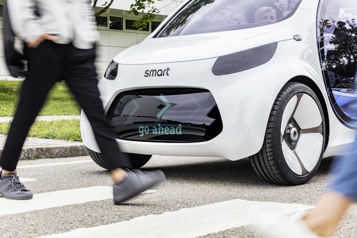 Autonomes Konzeptfahrzeug smart vision EQ fortwo: So sieht das Carsharing der Zukunft aus