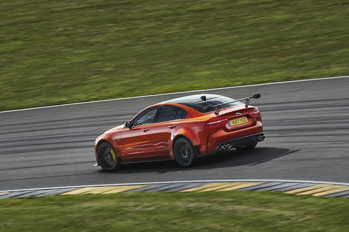 Jaguar XE SV Project 8 prototype testing Nurburgring