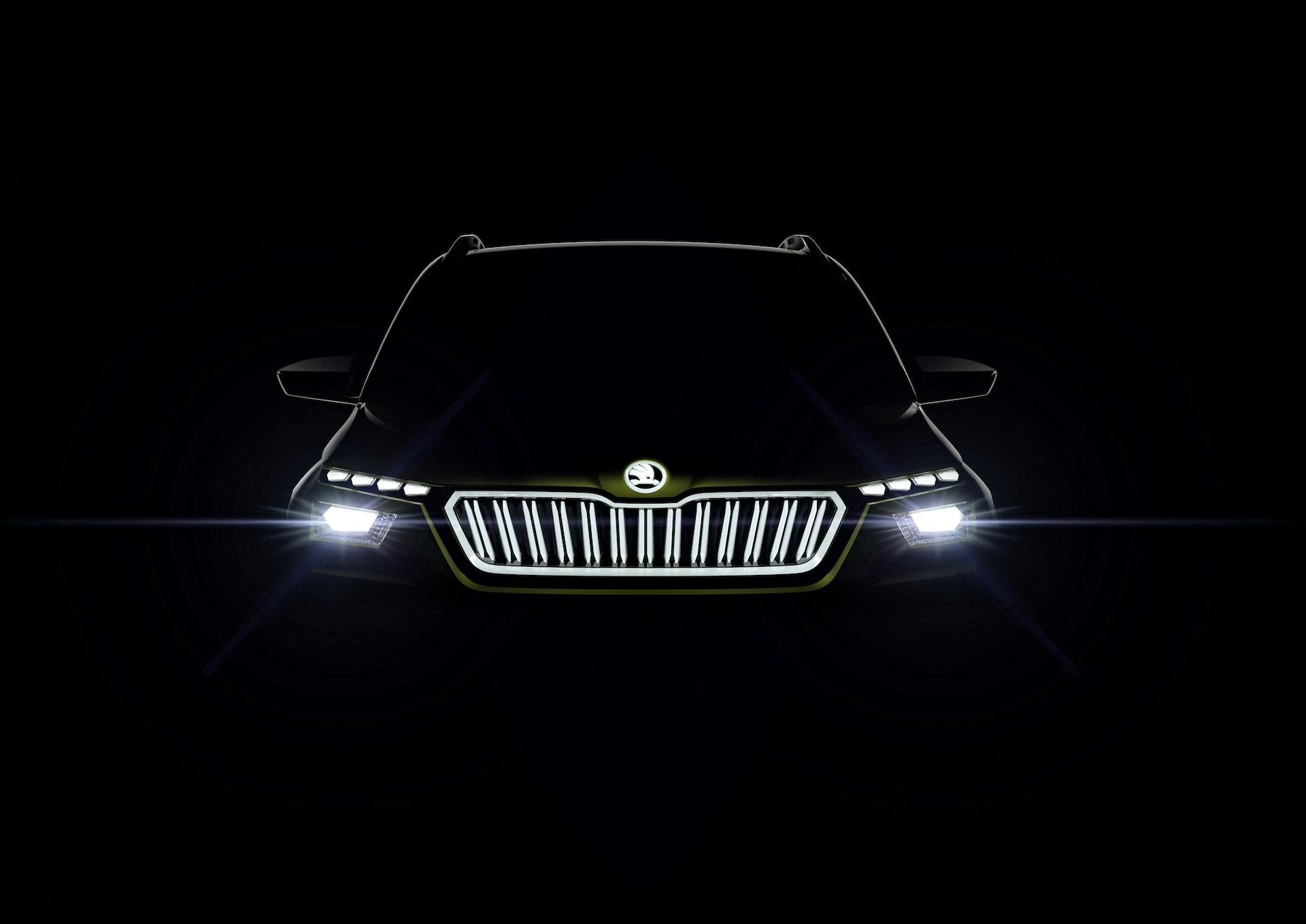 skoda vision x frontale luci