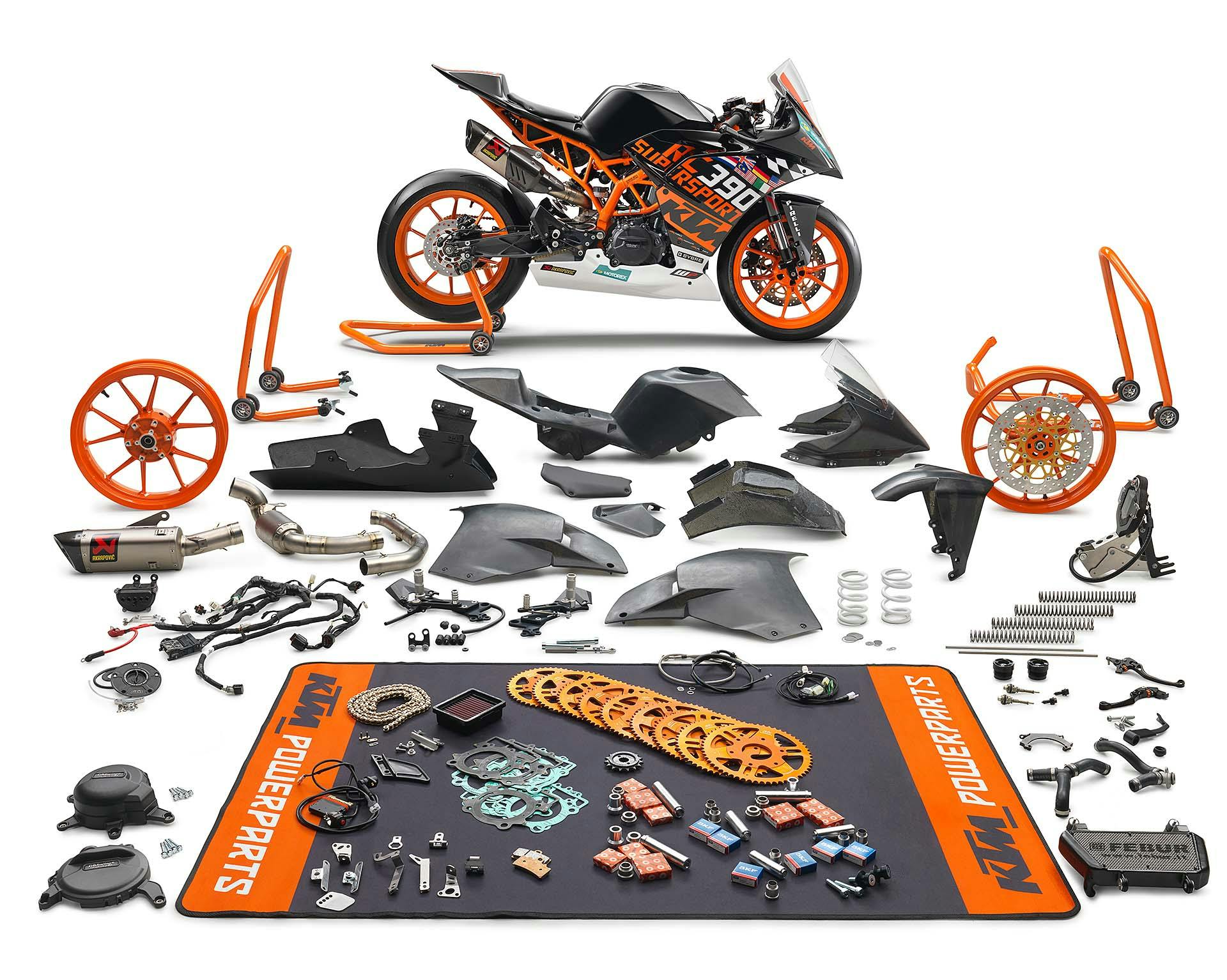 KTM RC 390 R race kit special parts
