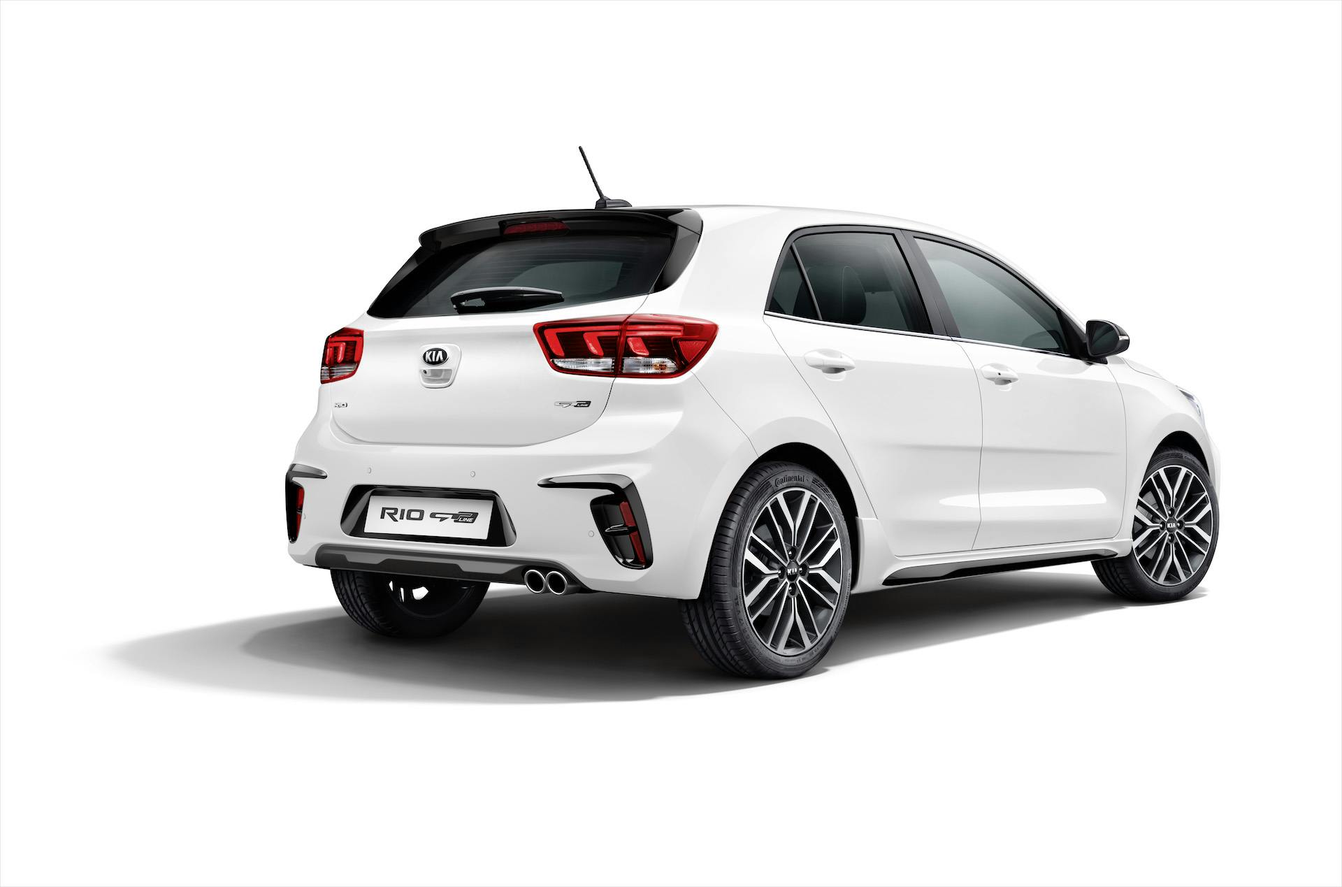 Kia Rio GT-Line coda bianca statica