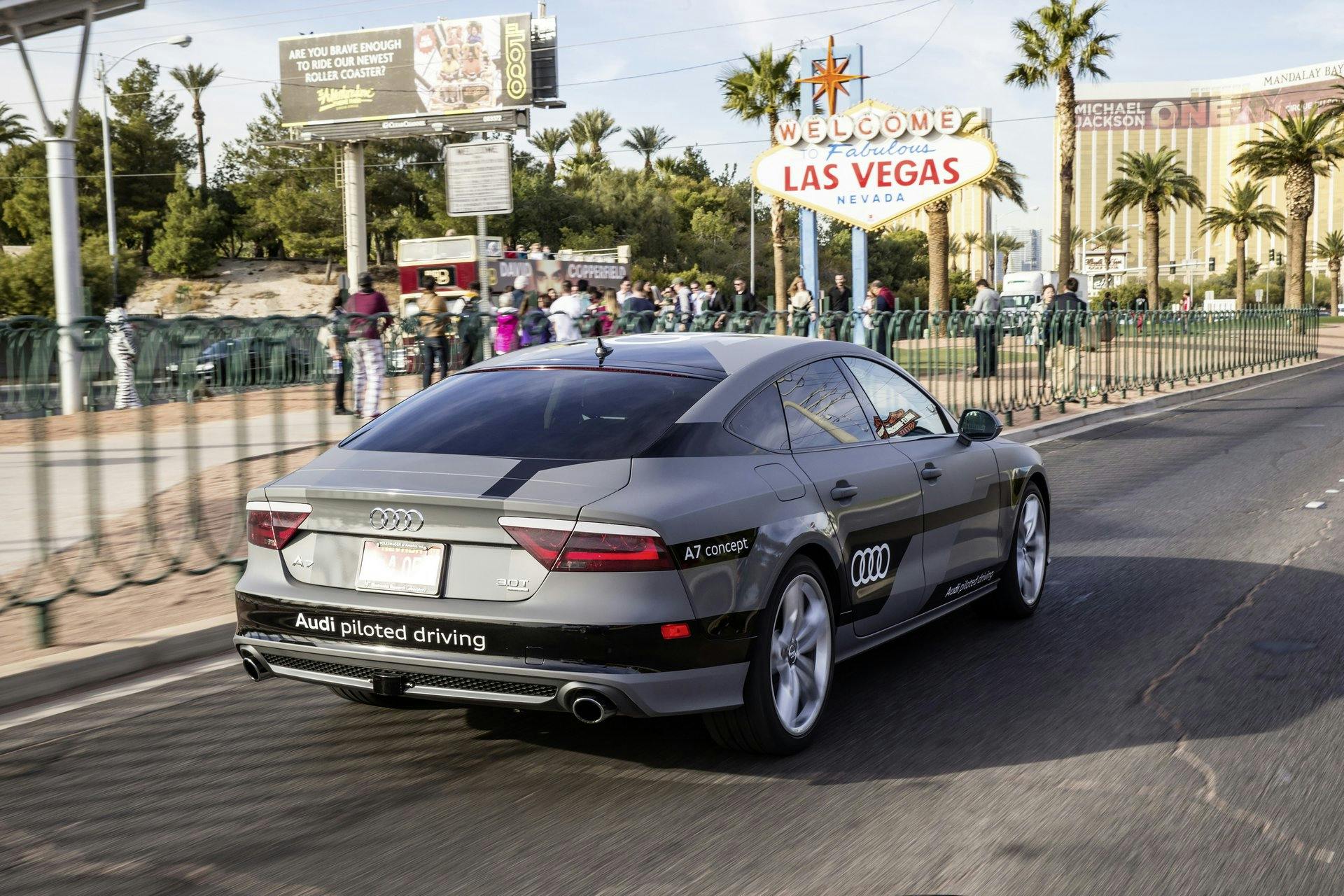 Audi A7 Sportback piloted driving concept erfolgreich unter Alltagsbedingungen: Langstrecken-Test endet nach 560 Meilen in Las Vegas