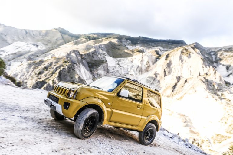 Suzuki Jimny Shinsei, foto azione in cava