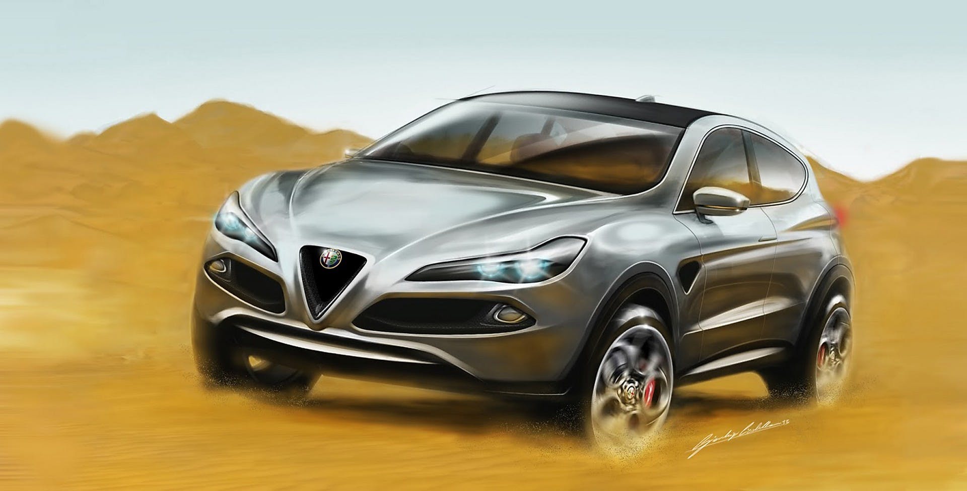 Alfa Romeo C-SUV rendering