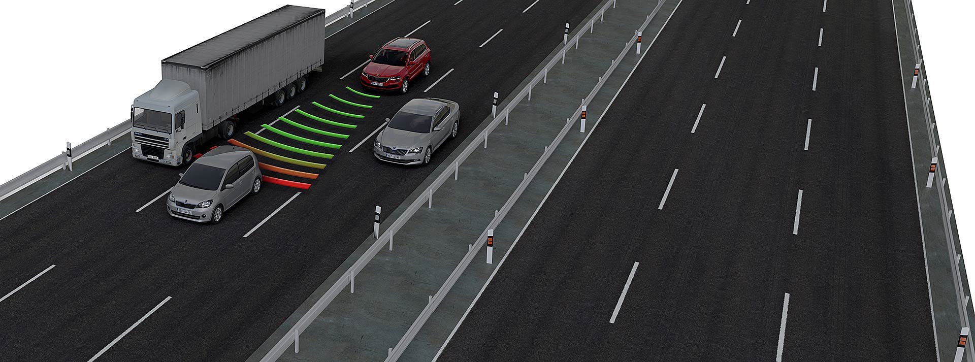 Skoda Karoq, sistema di assistenza al guidatore Adaptive Cruise Control