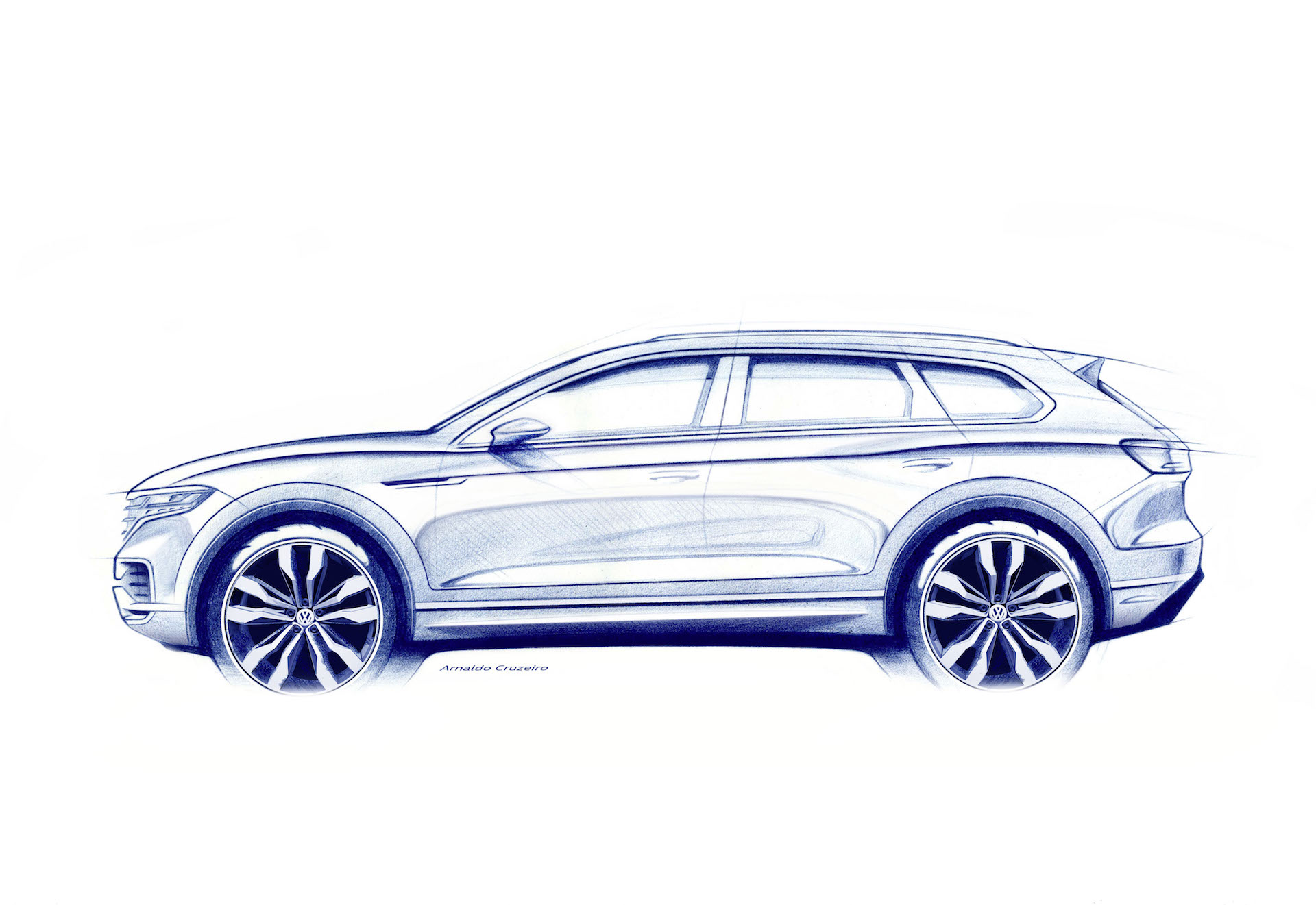 Nuova Volkswagen Touareg disegno sketch