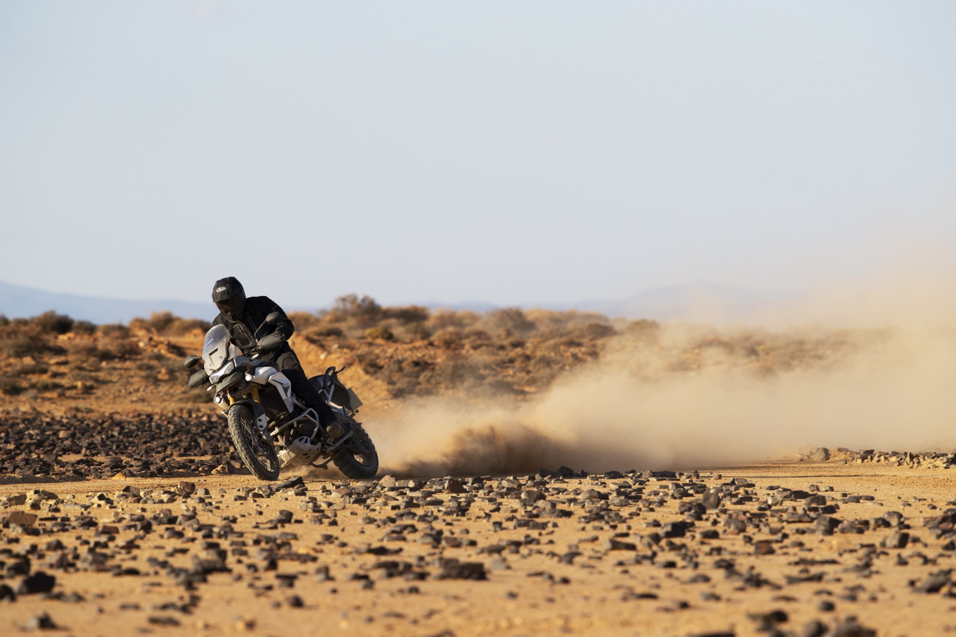 Triumph Tiger 900 Rally in azione offroad