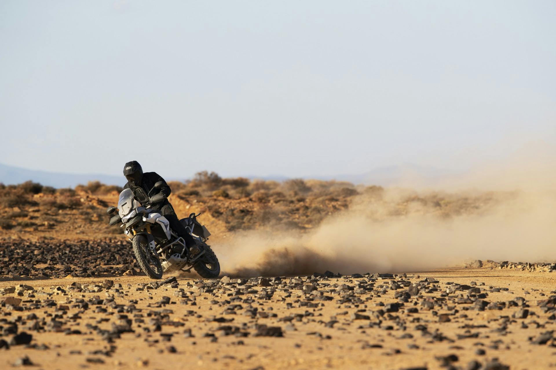 Triumph Tiger 900 Rally in azione offroad
