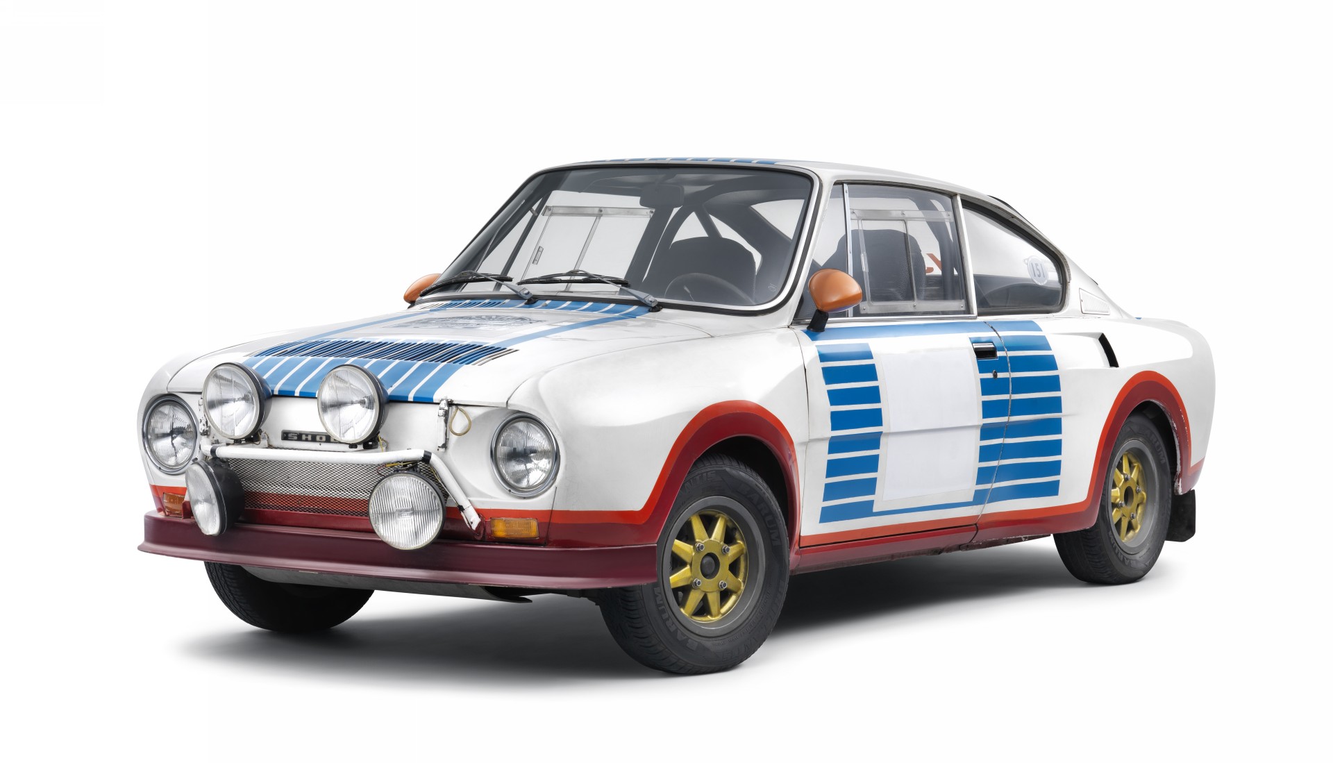 skoda 130 rs del 1975, laterale in studio