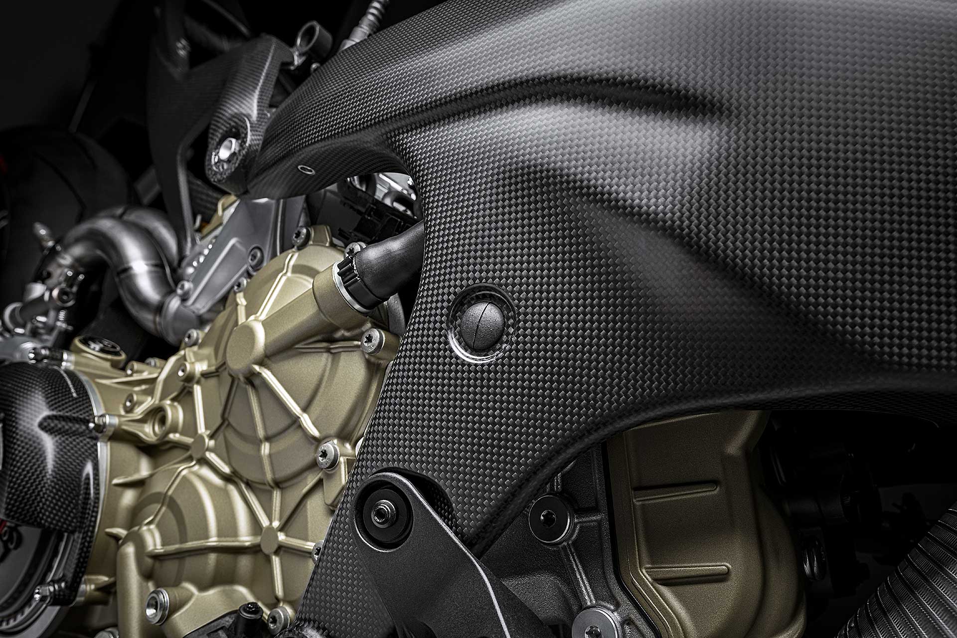 Ducati Superleggera V4 particolare telaio in carbonio