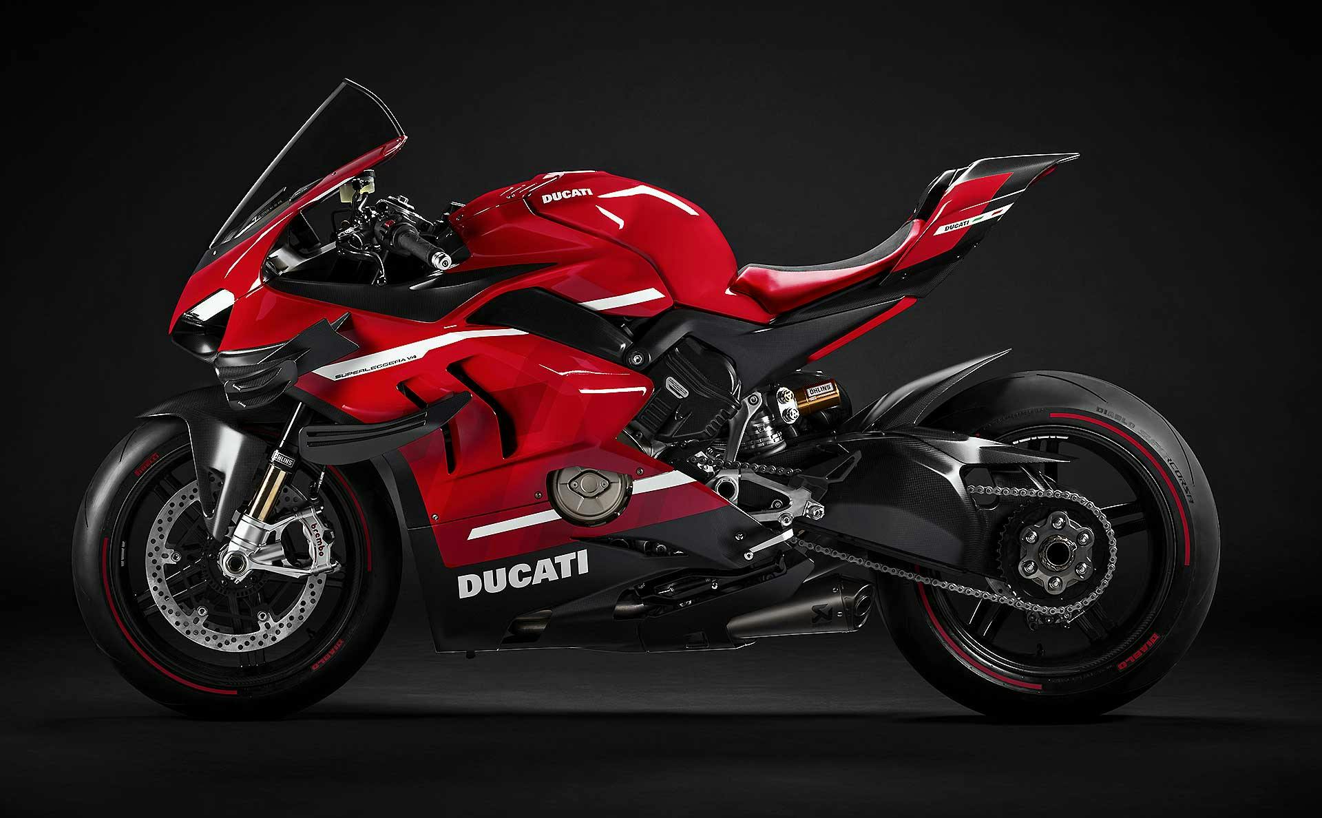 Ducati Superleggera V4 vista laterale