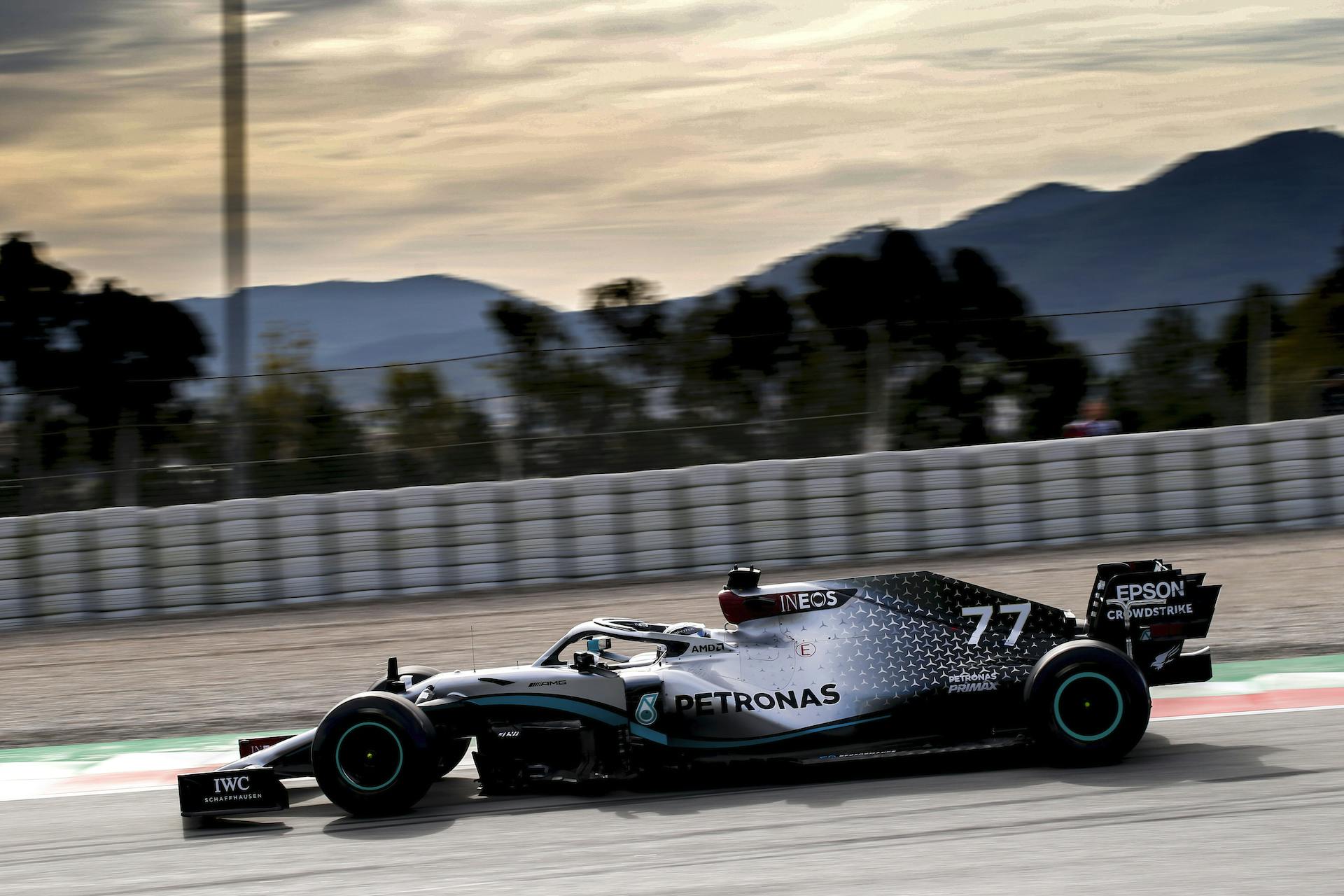 mercedes f1 2020 test barcellona
