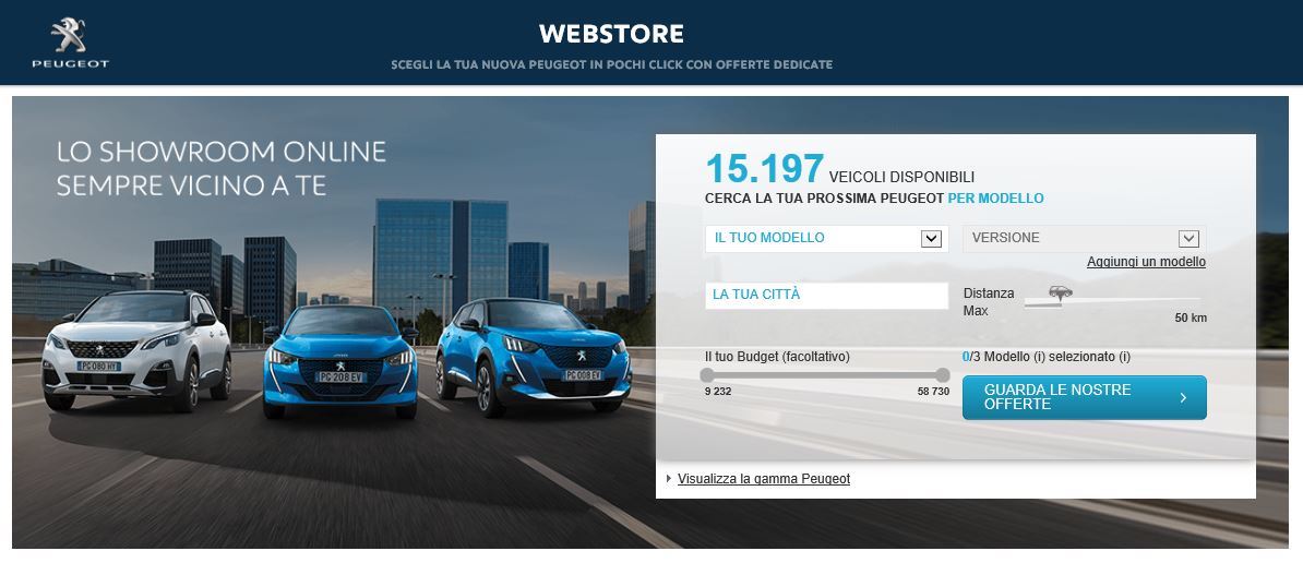 PEUGEOT WEBSTORE 