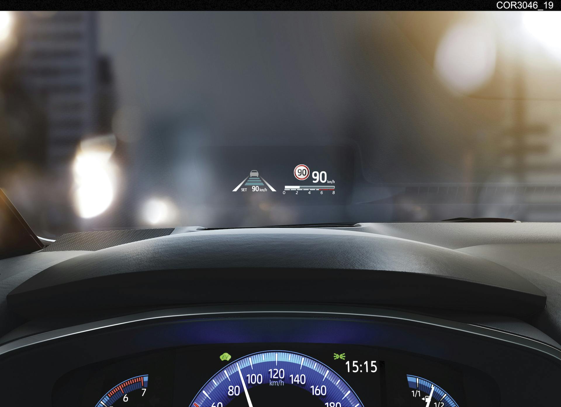 Toyota Corolla head up display