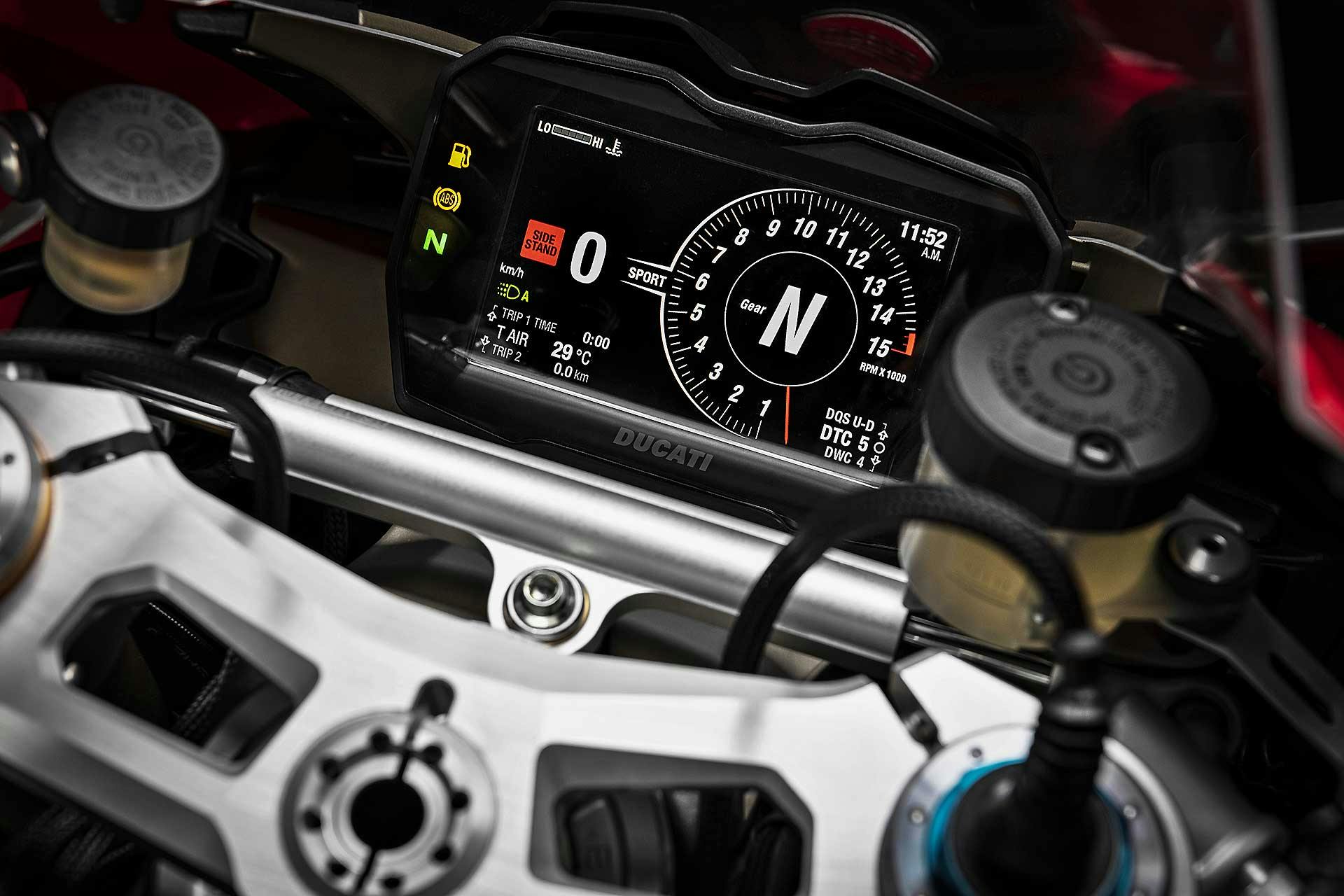 Ducati Panigale V4 2020 Cruscotto digitale TFT a colori