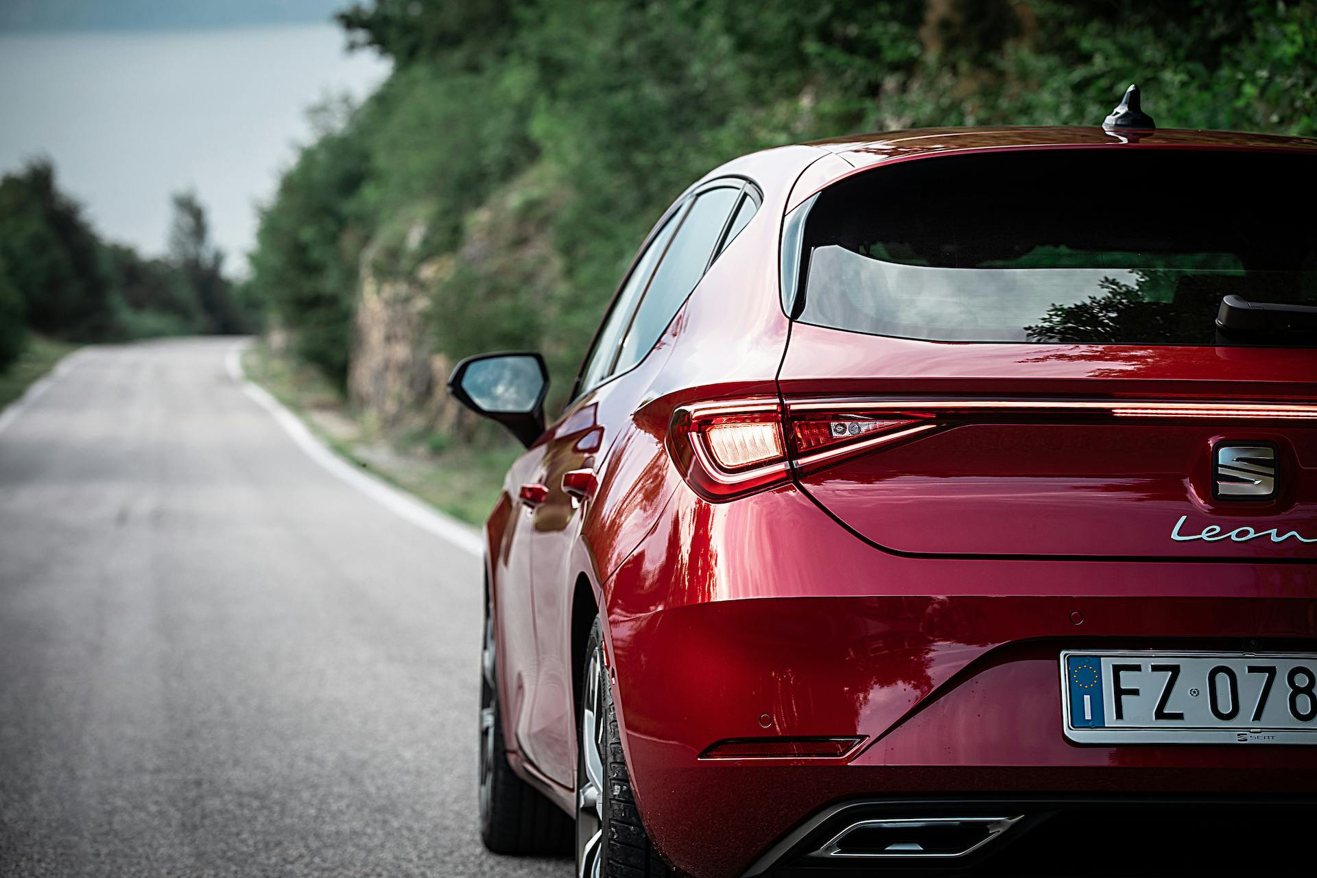 nuova Seat Leon prova vista posteriore