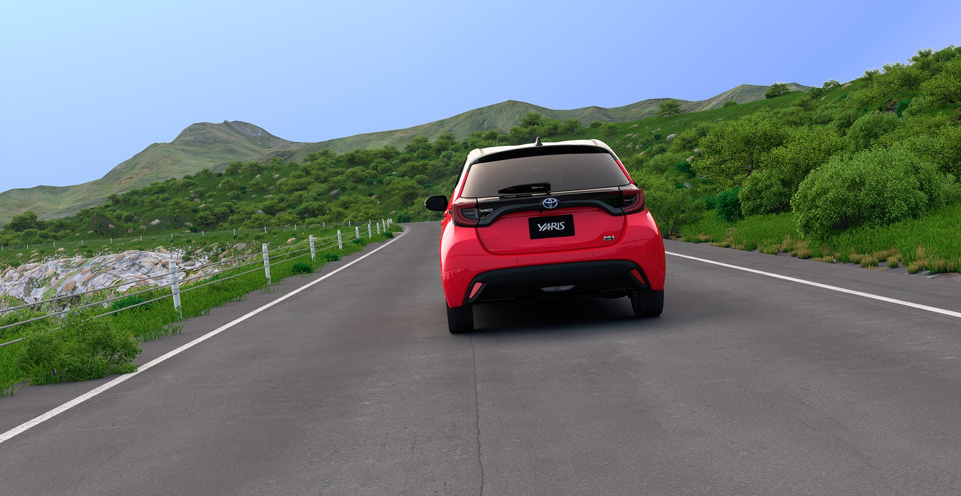 Nuova Toyota Yaris vista posteriore