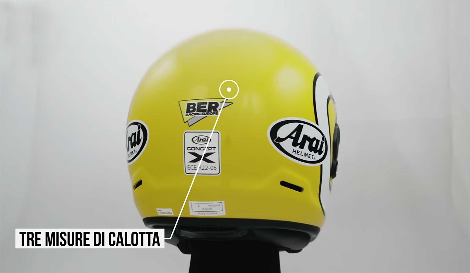 Arai Concept-X Casco Vintage giallo