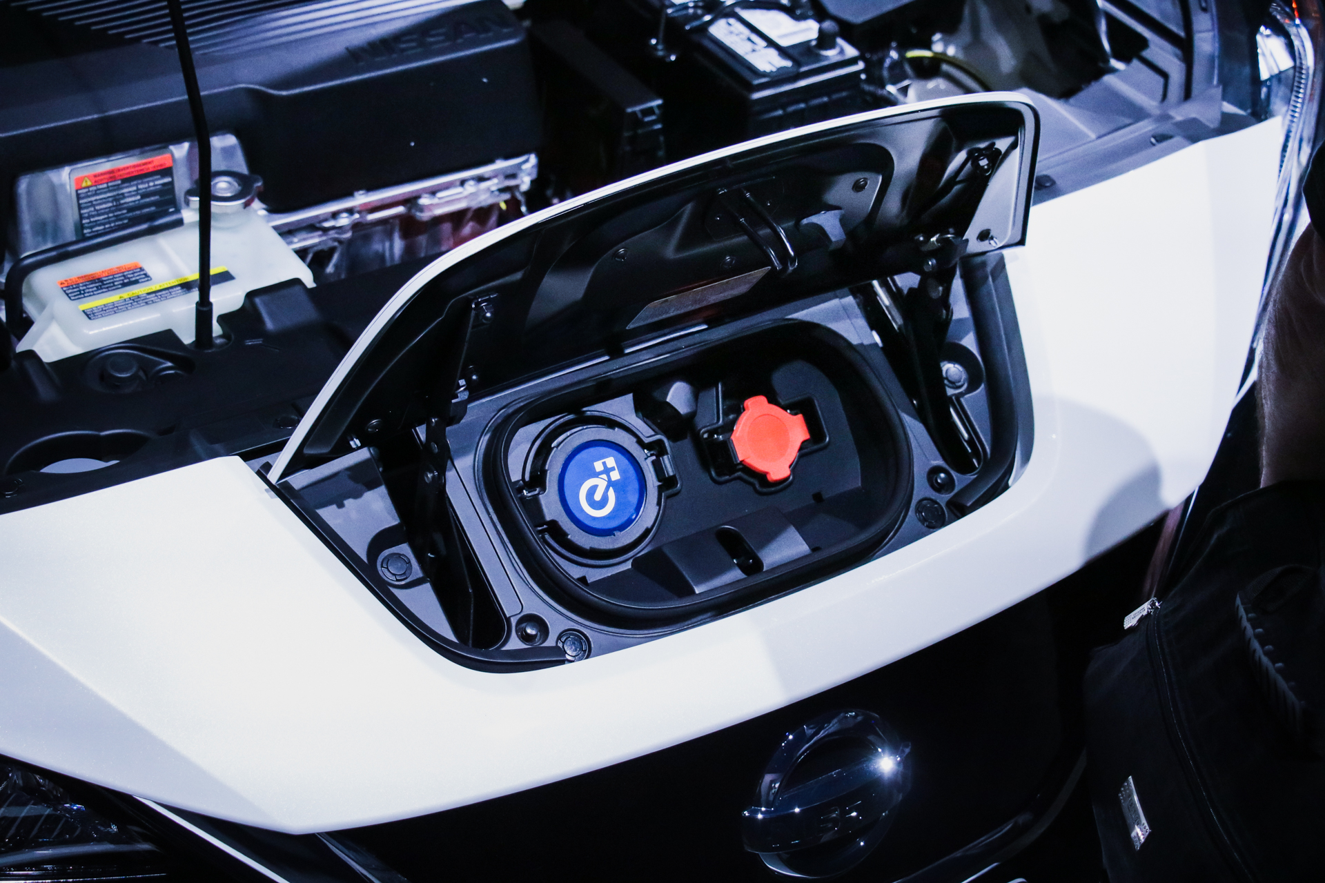 Nissan LEAF e+ presa ricarica