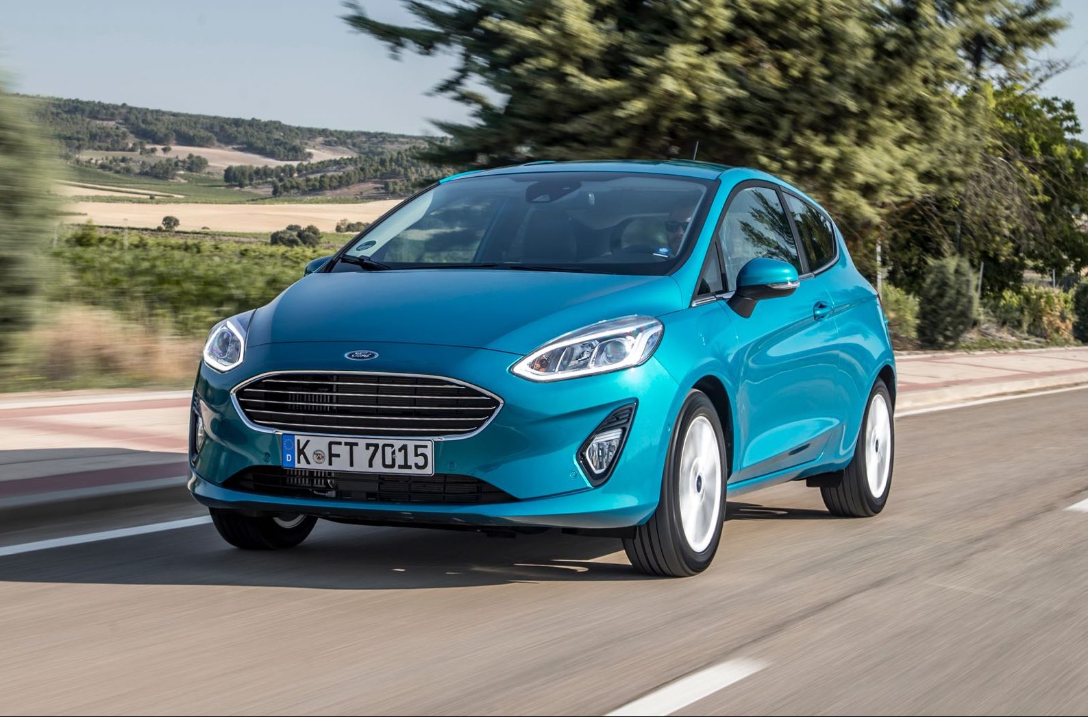 Ford Fiesta Titanium vista in tre quarti