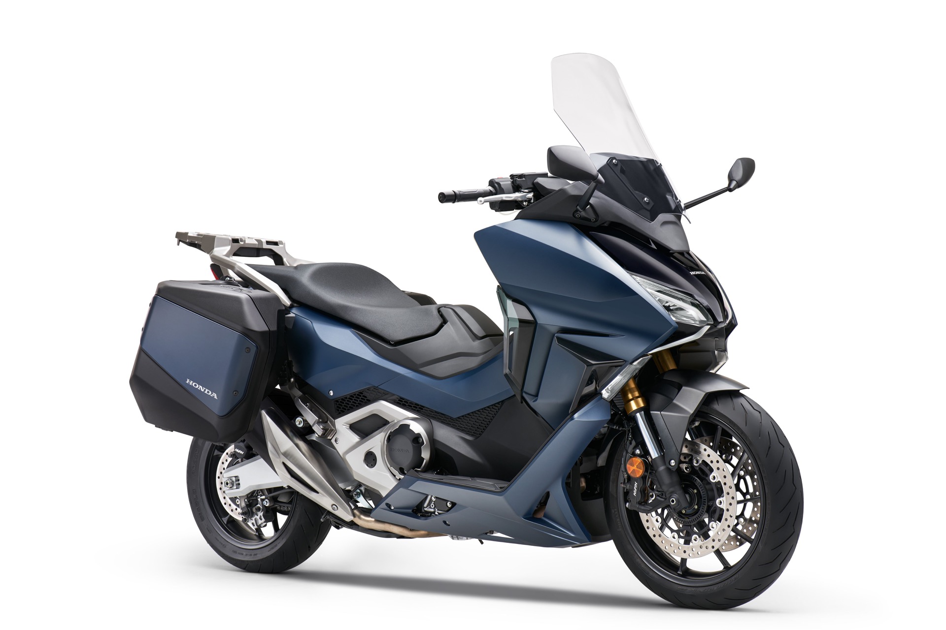 HONDA FORZA 750 blu con borse laterali