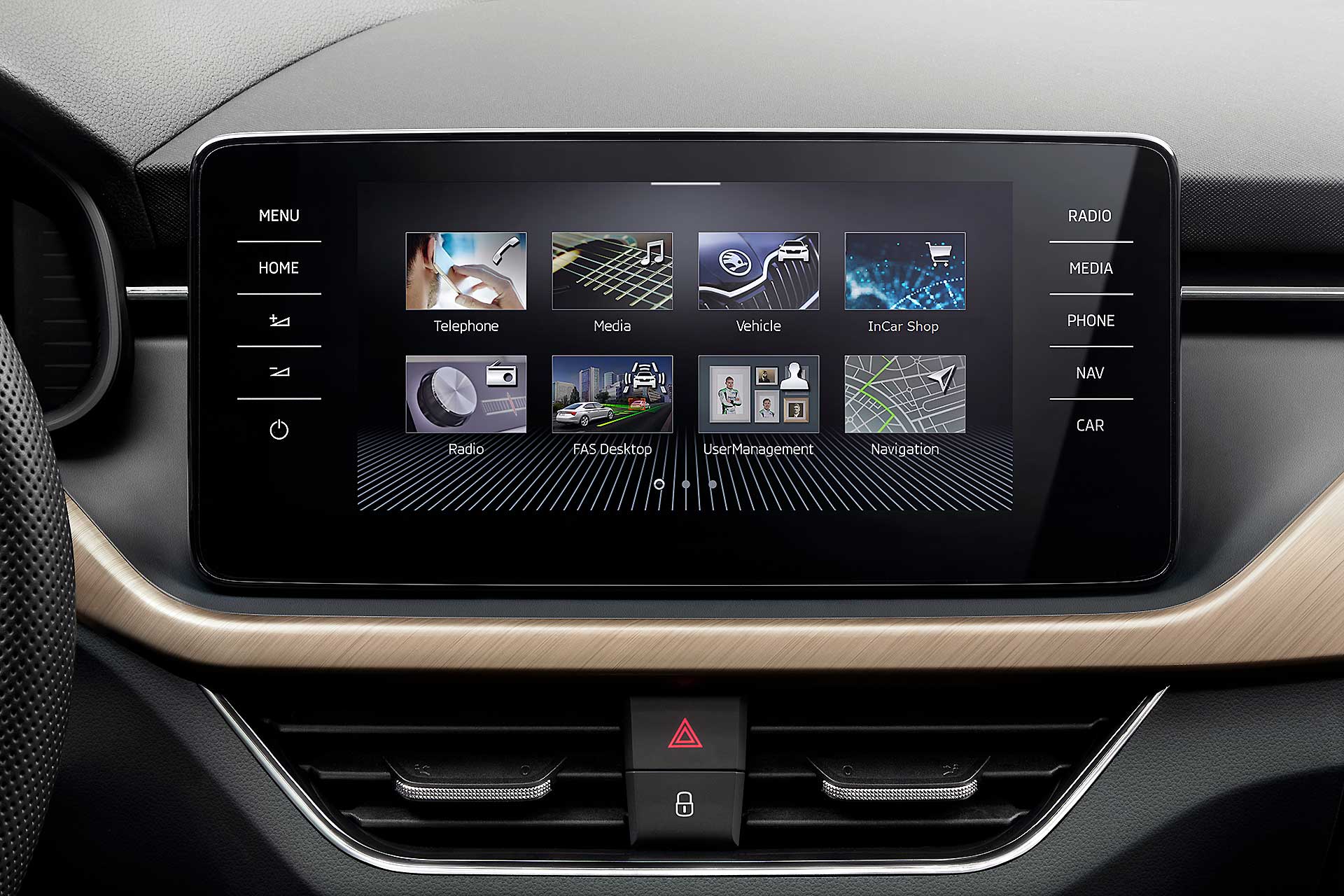Skoda Scala display centrale