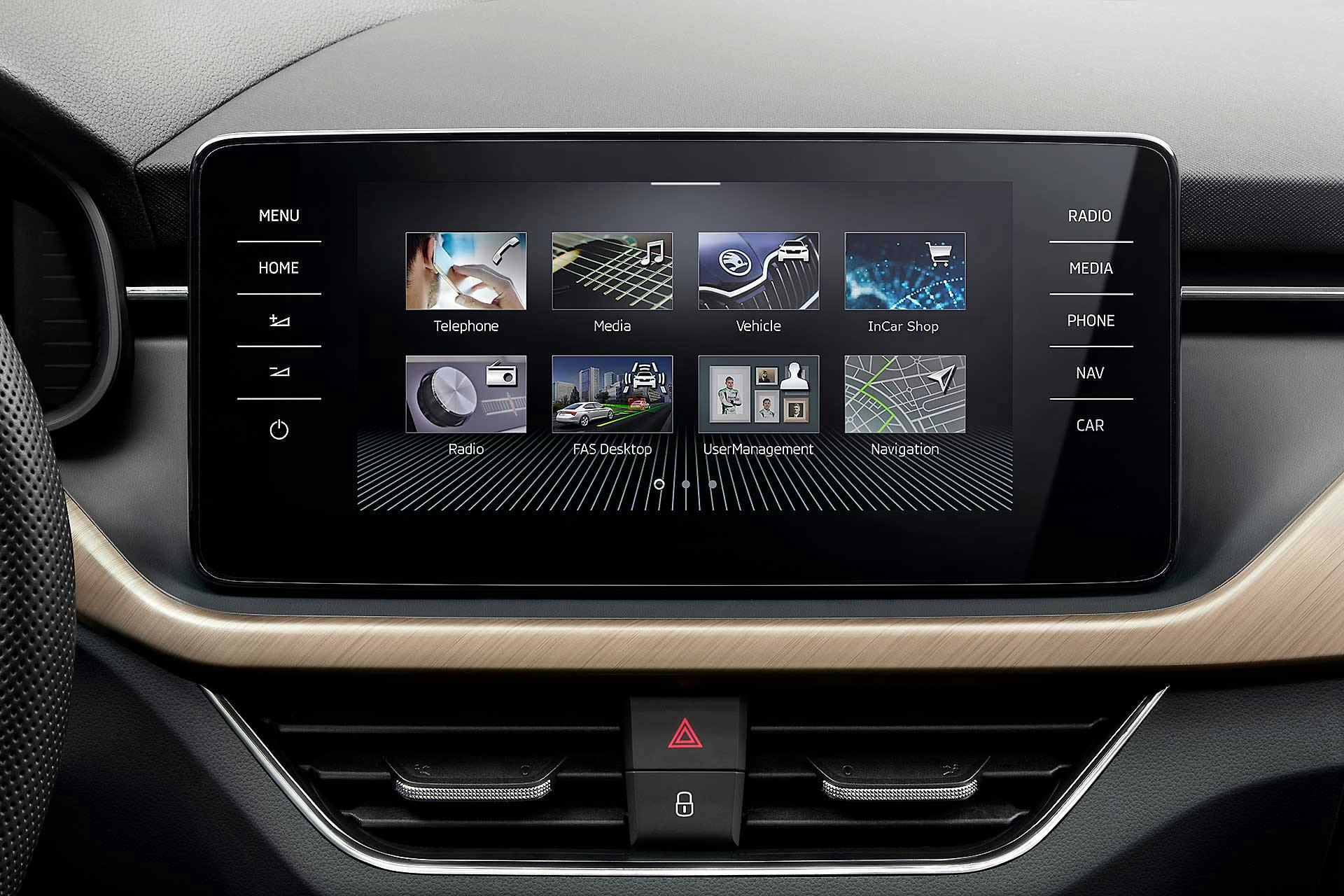 Skoda Scala display centrale