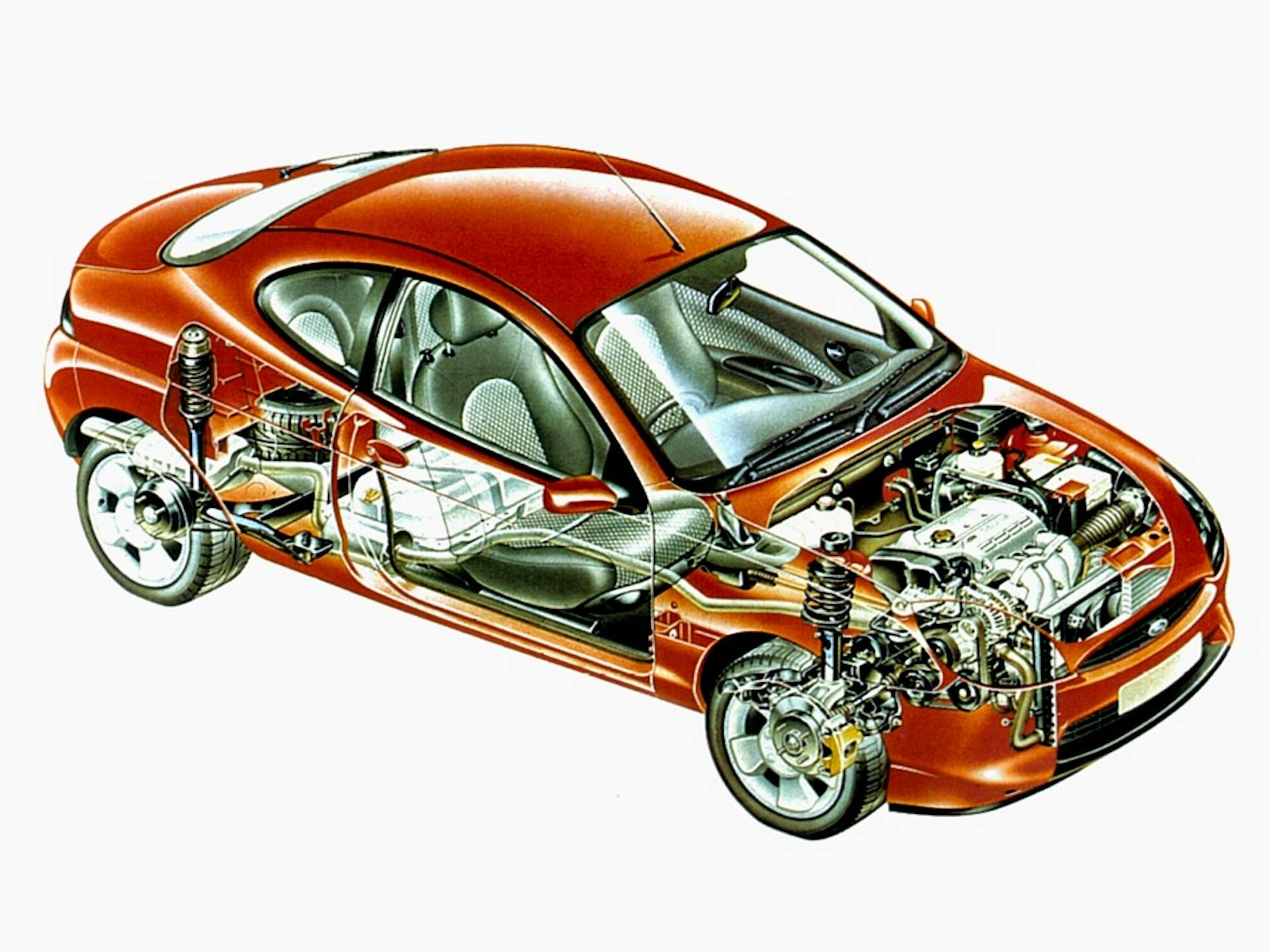 ford puma disegno tecnico