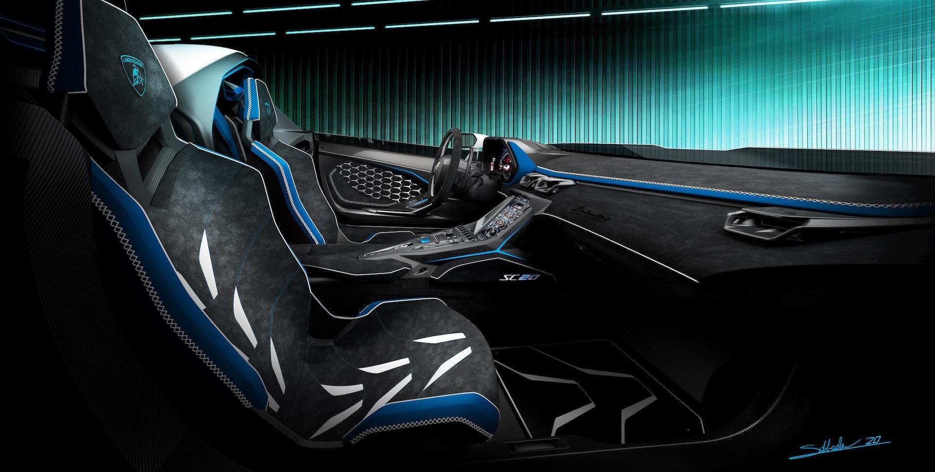 Lamborghini SC20 abitacolo