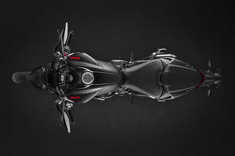 Ducati Monster 2021 vista zenitale