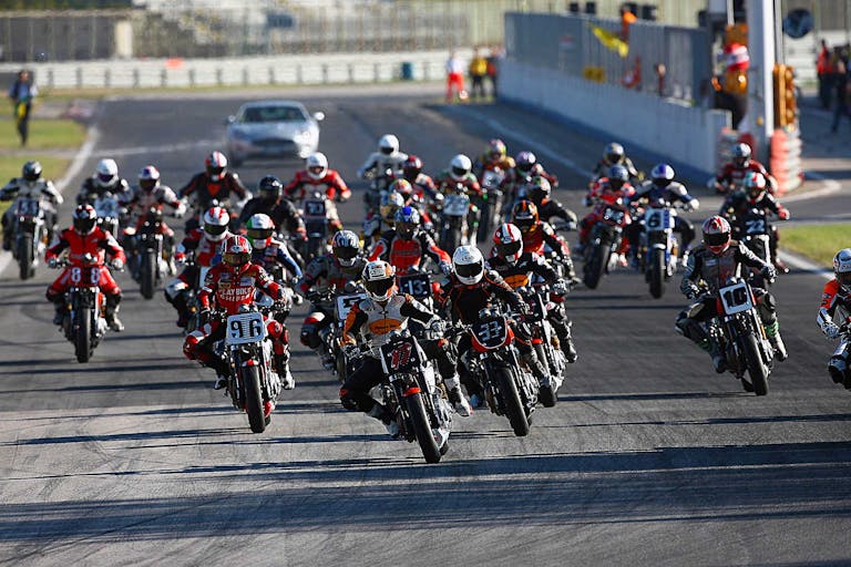 Harley-Davidson XR 1200 partenza gara moto