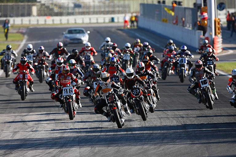 Harley-Davidson XR 1200 partenza gara moto