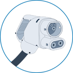 auto elettrica - connettore tipo 4 Combo CCS