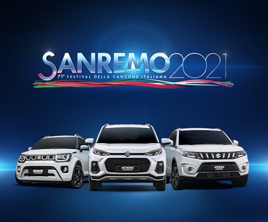 Suzuki, la gamma Hybrid al Festival di Sanremo 2021