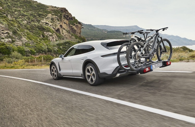 Porsche Taycan Cross Turismo - rear - bike