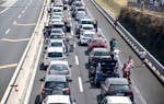 incolonnamento in autostrada