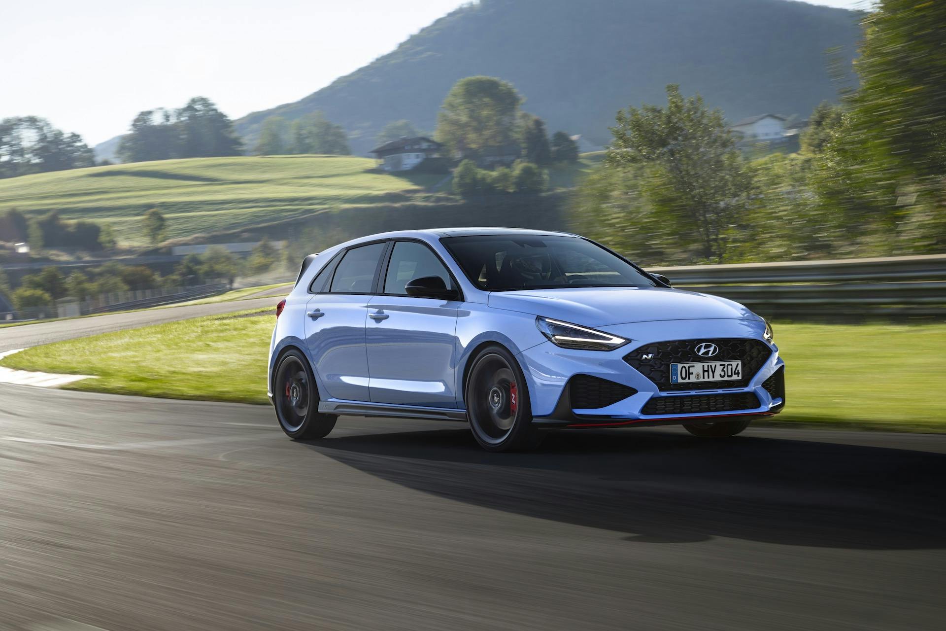 Hyundai i30 N - dinamica tre quarti anteriore