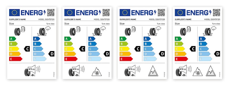etichettatura europea pneumatici