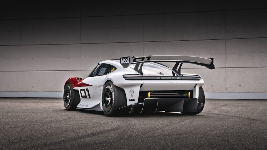 Porsche Mission R - statica posteriore