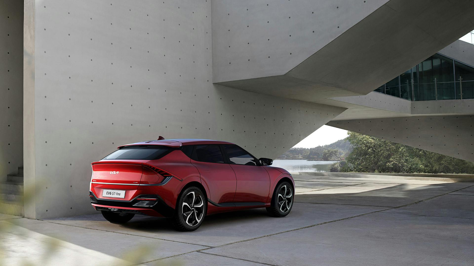 Kia EV6 - statica tre quarti posteriore