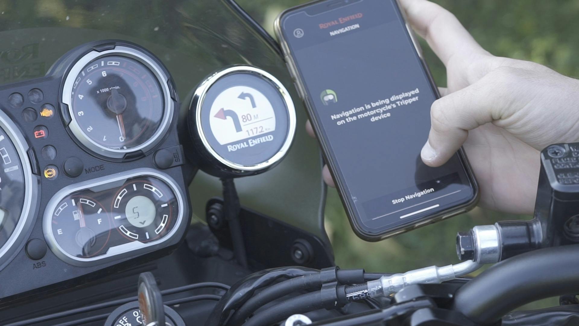 Sistema di navigazione turn by turn Royal Enfield Himalayan 