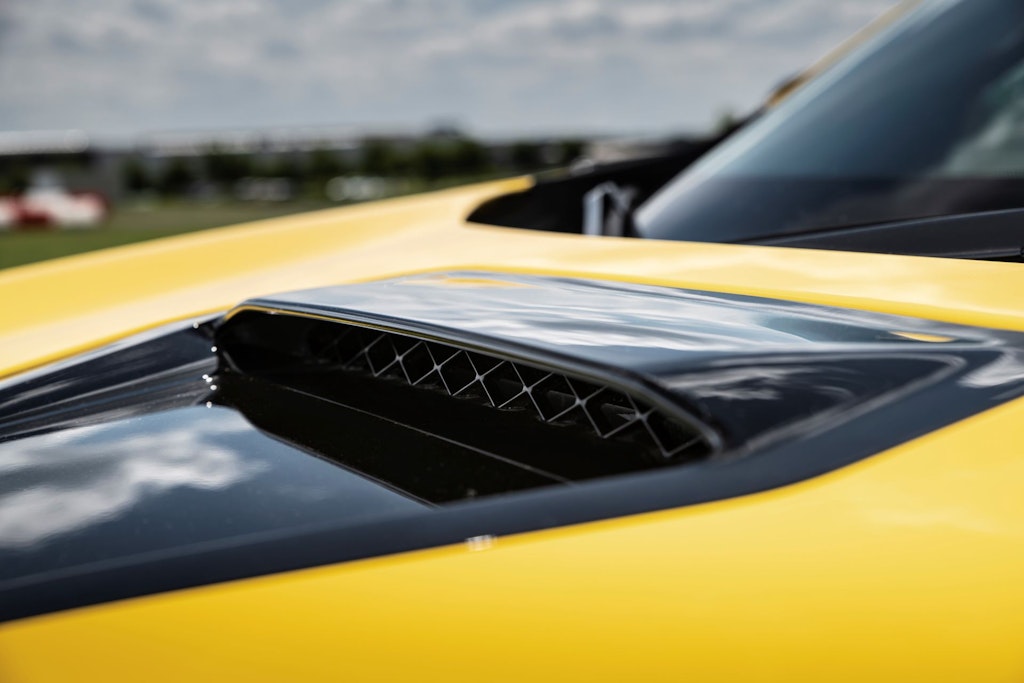 Honda Civic Type R 2020 - dettaglio presa d'aria cofano