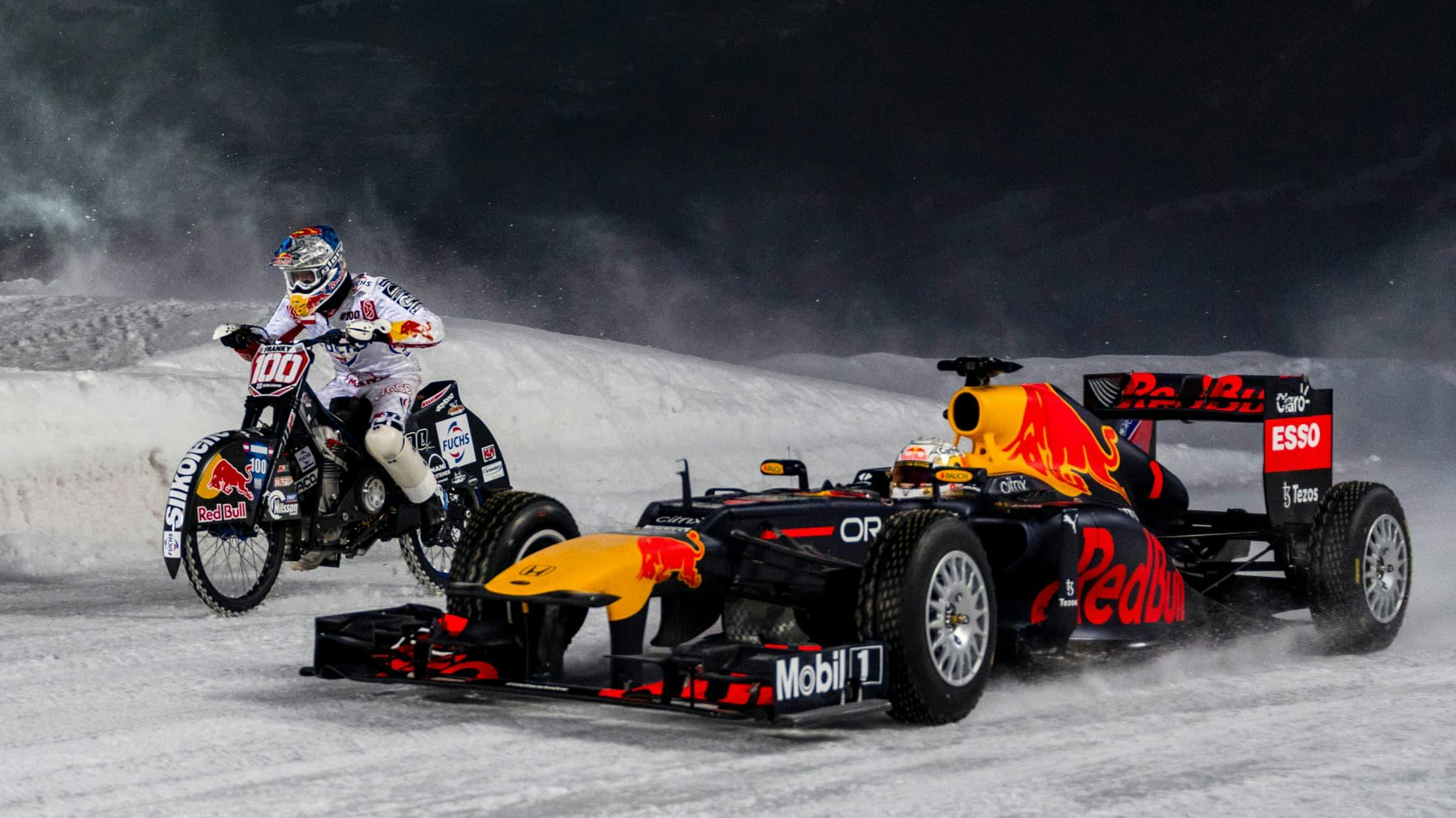 Red Bull RB8 - Campionato F1 2012 - sul ghiaccio