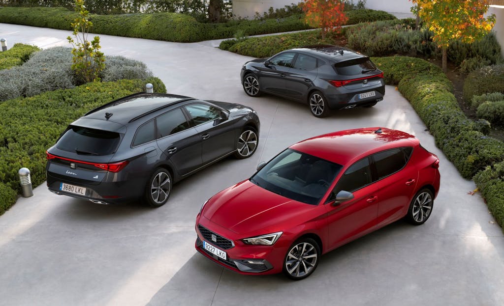 New SEAT Leon e-HYBRID vista di gruppo