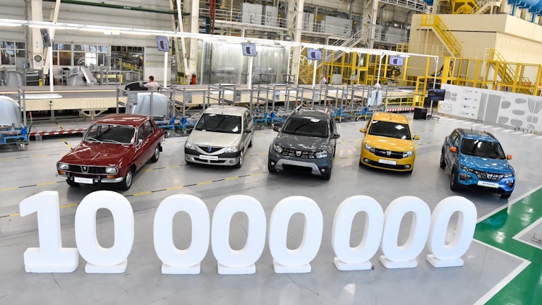 dacia, 10 milioni di veicoli prodotti