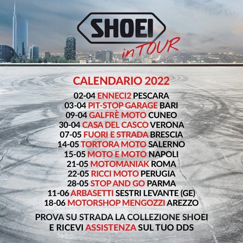 Shoei on tour 2022