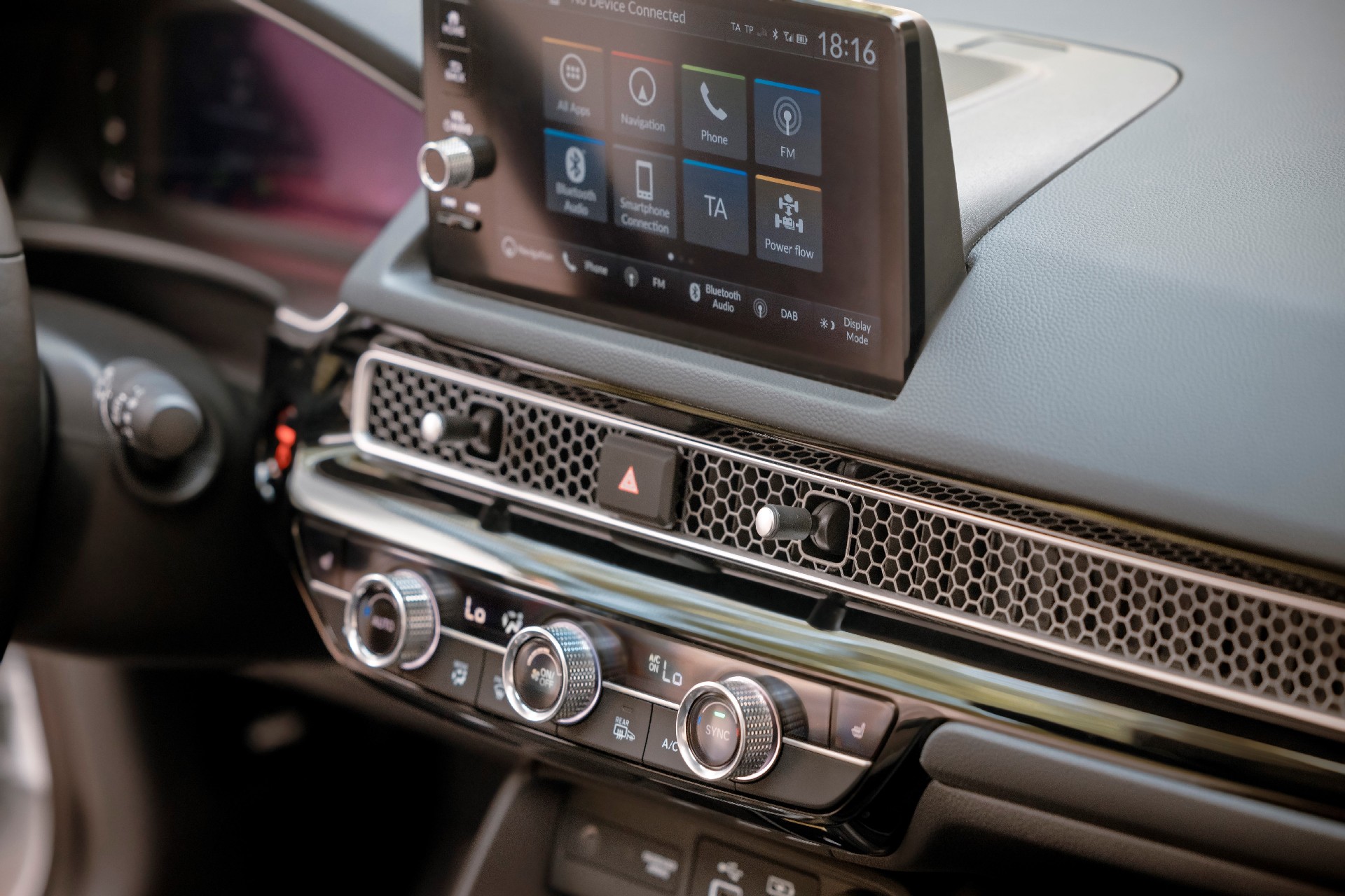 honda civic eHEV 2022 particolare plancia