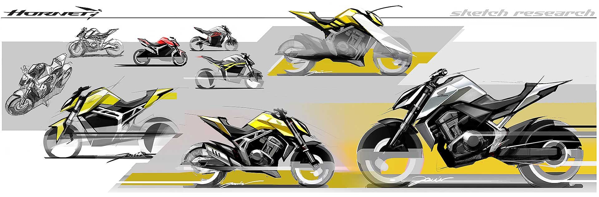 Honda Hornet 2023 bozzetti