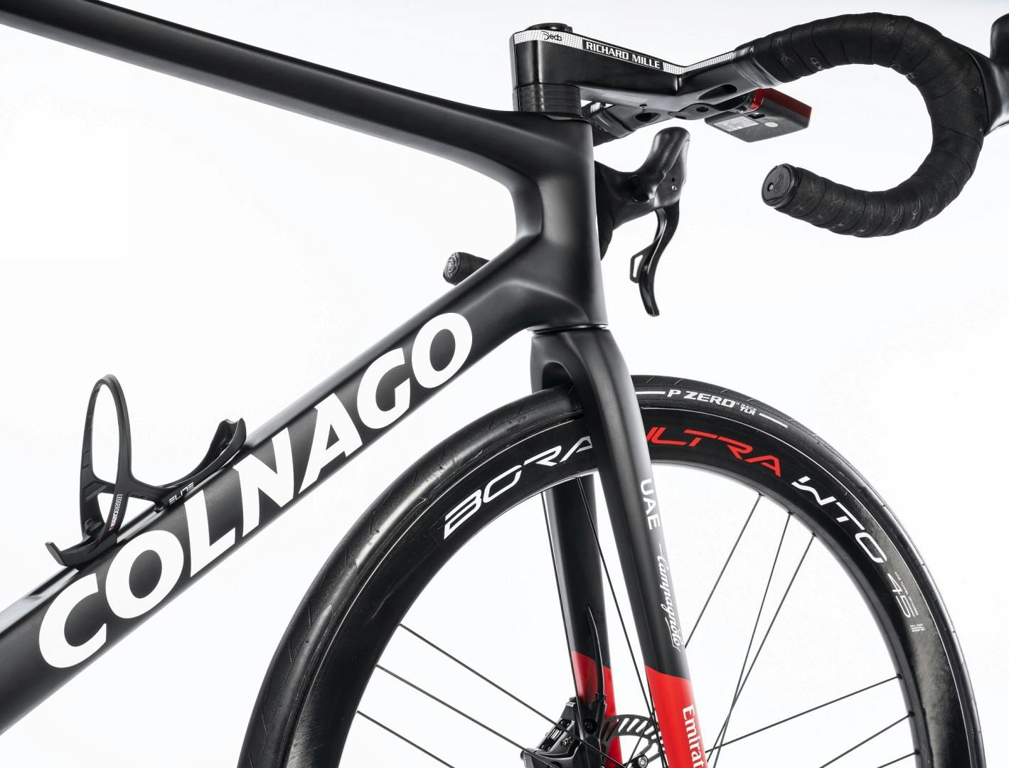 colnago prototipo, particolare avantreno in studio