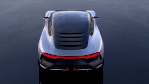 DeLorean Alpha5, 2022. Retro e tetto